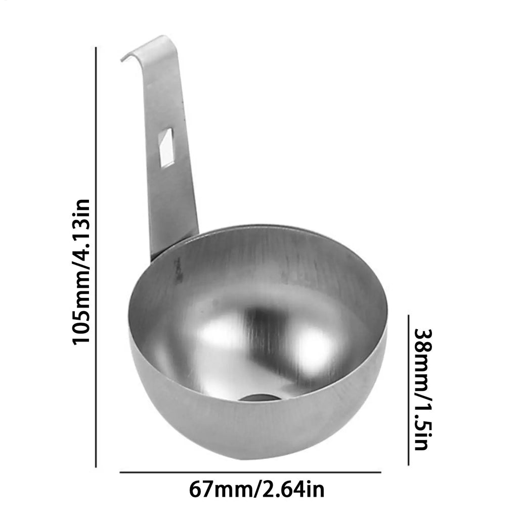Stainless Steel Egg Poacher – Hangable Nonstick Steamer