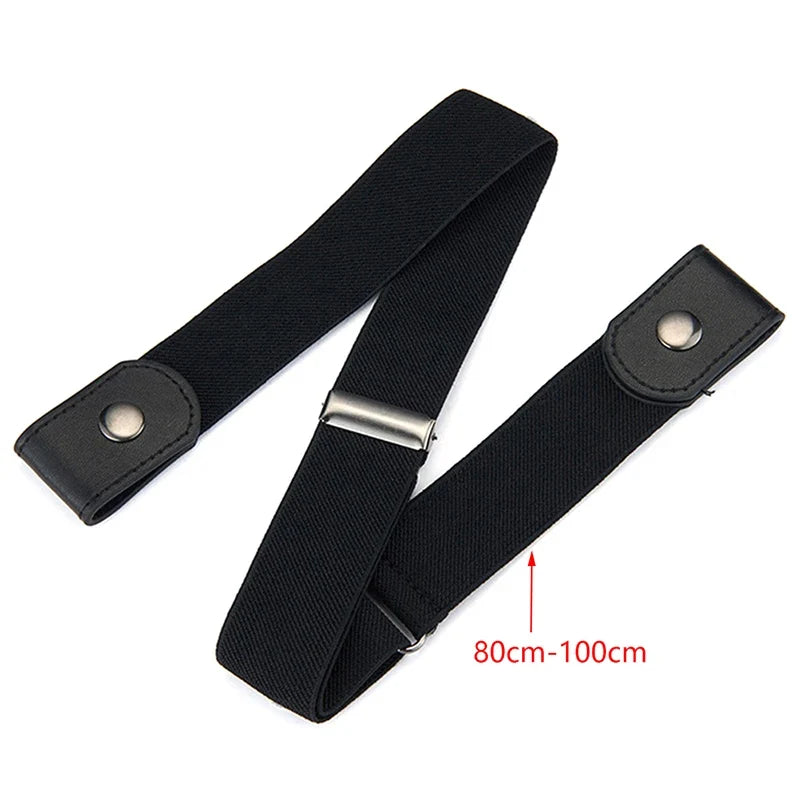 Buckle-Free Elastic Stretch Belt – Invisible Waistband Unisex