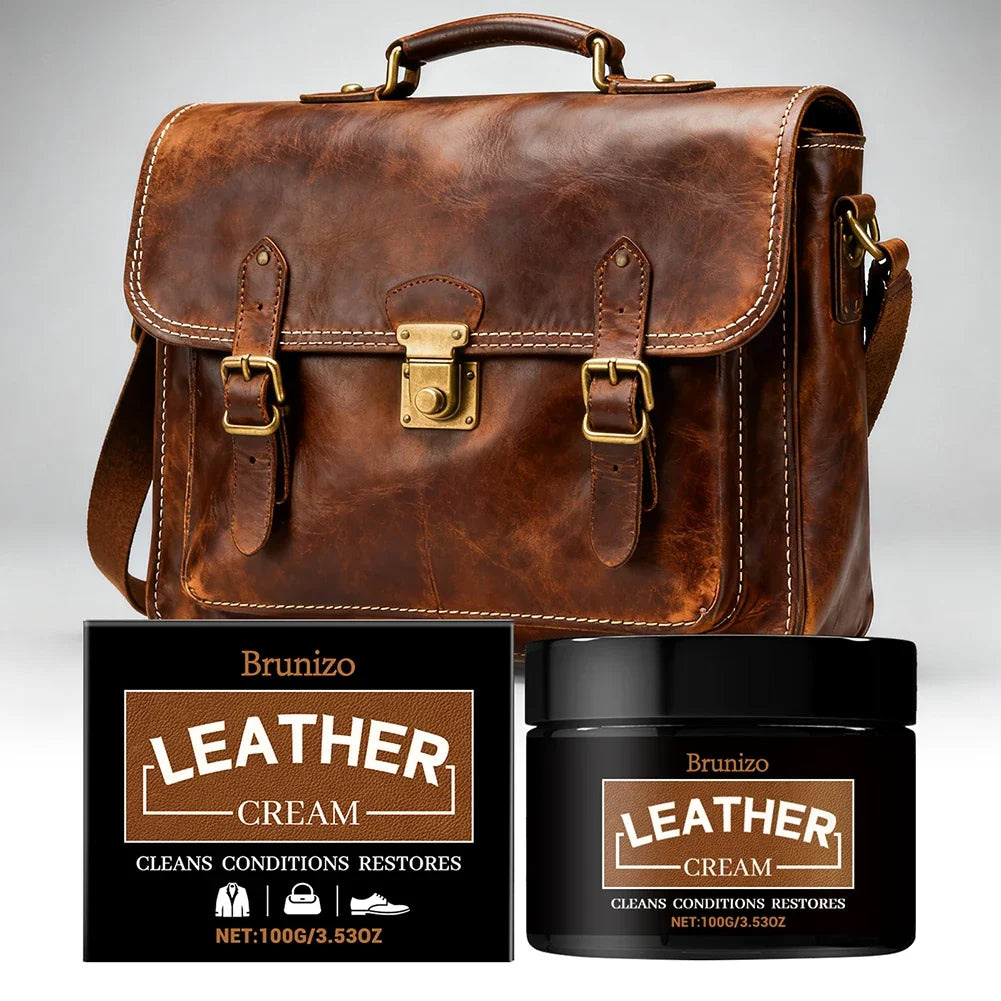 Leather Cleaning & Care Cream – Waterproof Polish & Conditioner