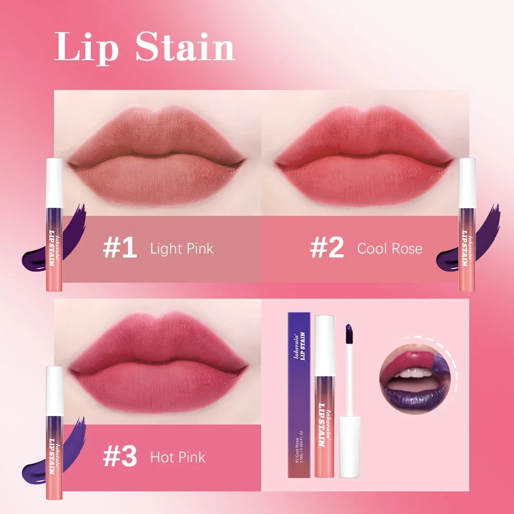 Lakerain Peel Off Lip Stain – Waterproof Matte Tint 3 Colors