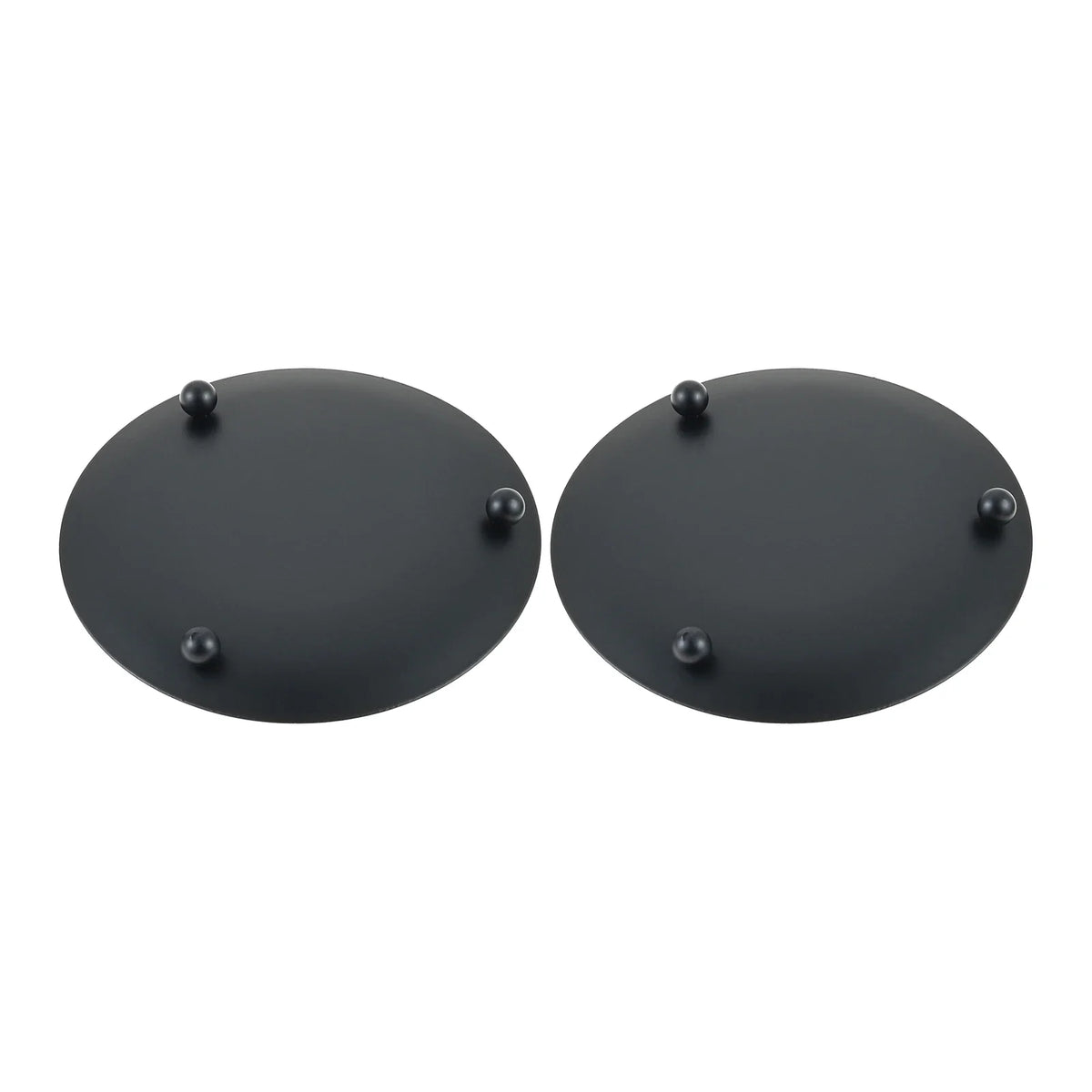 Black Iron Pillar Candle Holders Set of 2 | European Style