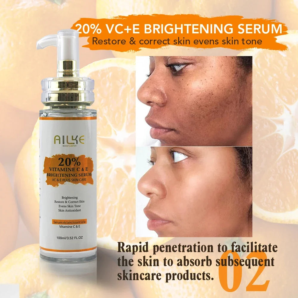 AILKE Vitamin C & E Brightening Skin Care Set – 4 Piece