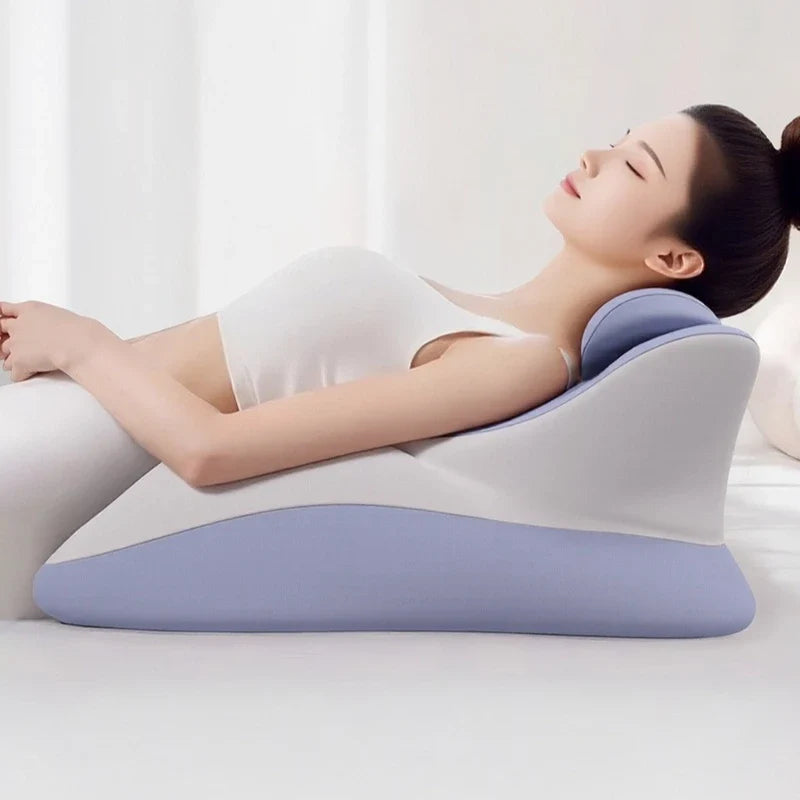 Memory Foam Bed Wedge Pillow – Back, Neck & Leg Support