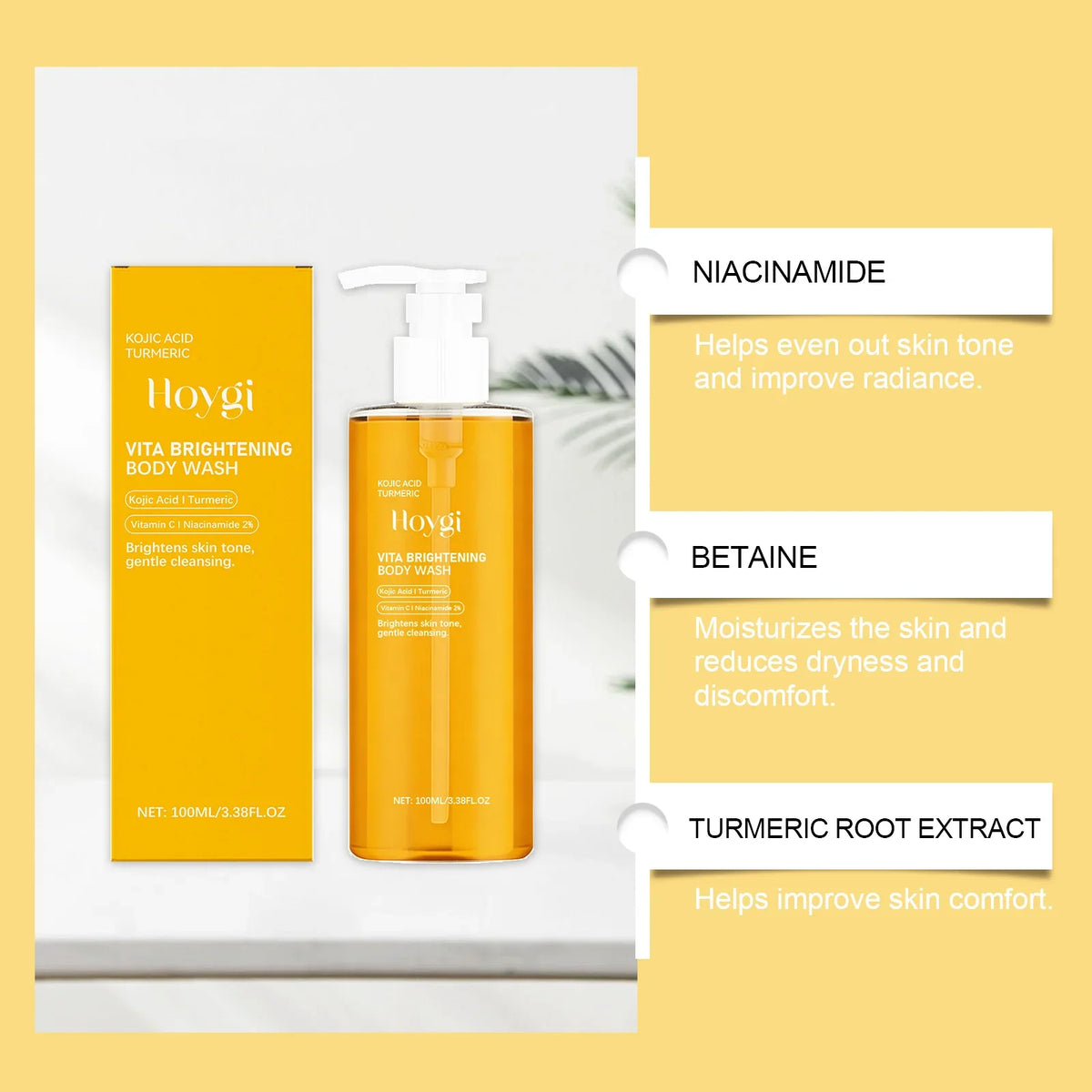 Kojic Acid & Turmeric Brightening Body Wash | Shower Gel