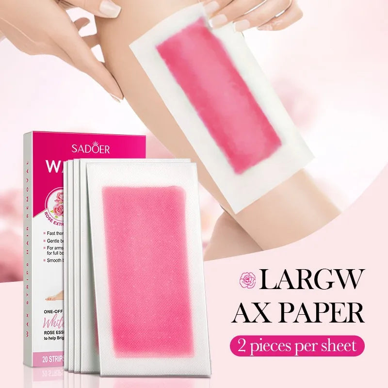 Aloe Cold Wax Strips 10 Pcs – Body & Leg Hair Removal