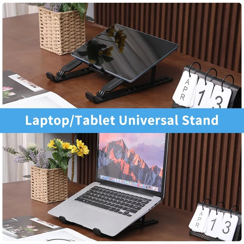 Foldable Laptop Cooling Stand with Fan – Portable Notebook Riser