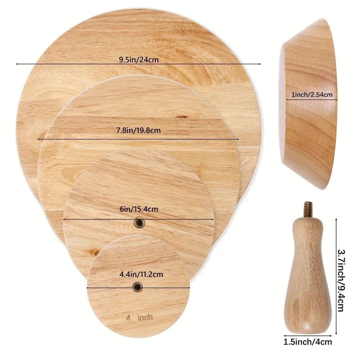 Wood Pottery Molds Set of 4 – Ceramic Slump Press Tools