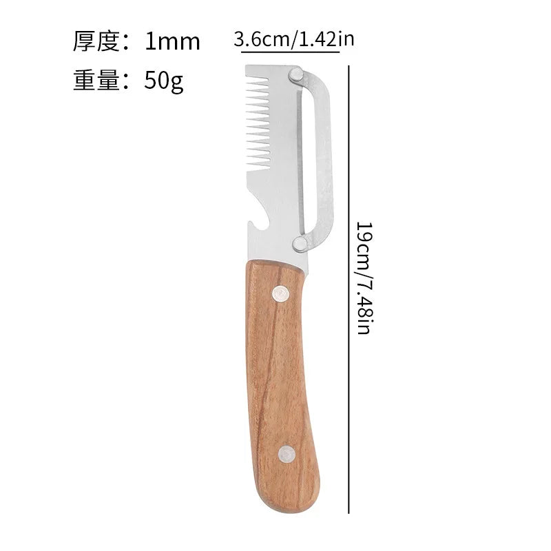 3-in-1 Stainless Steel Vegetable Peeler, Slicer & Shredder