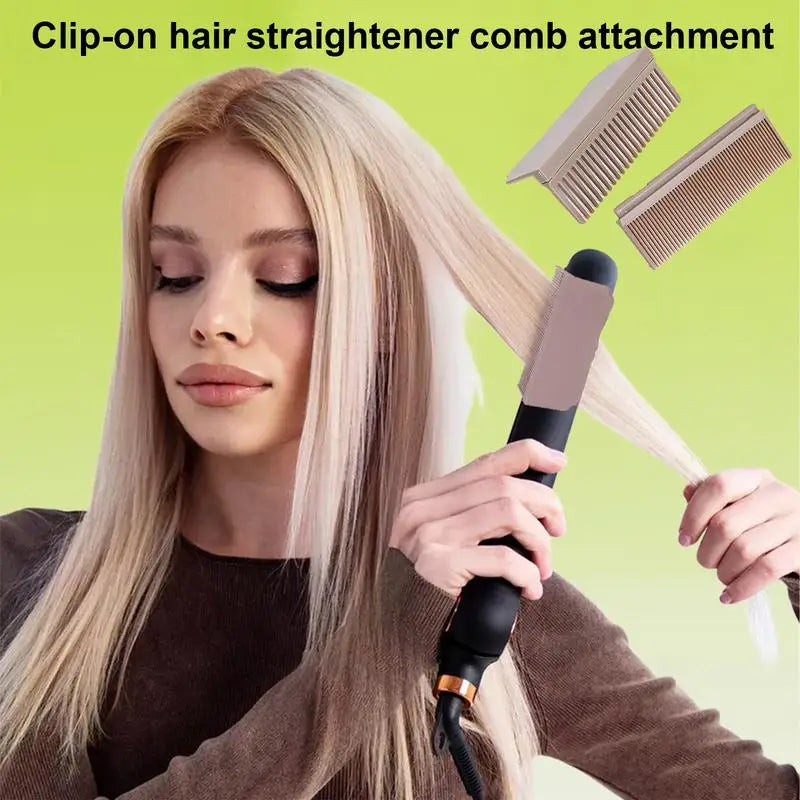 Flat Iron Comb Attachment | Hair Straightening Tool