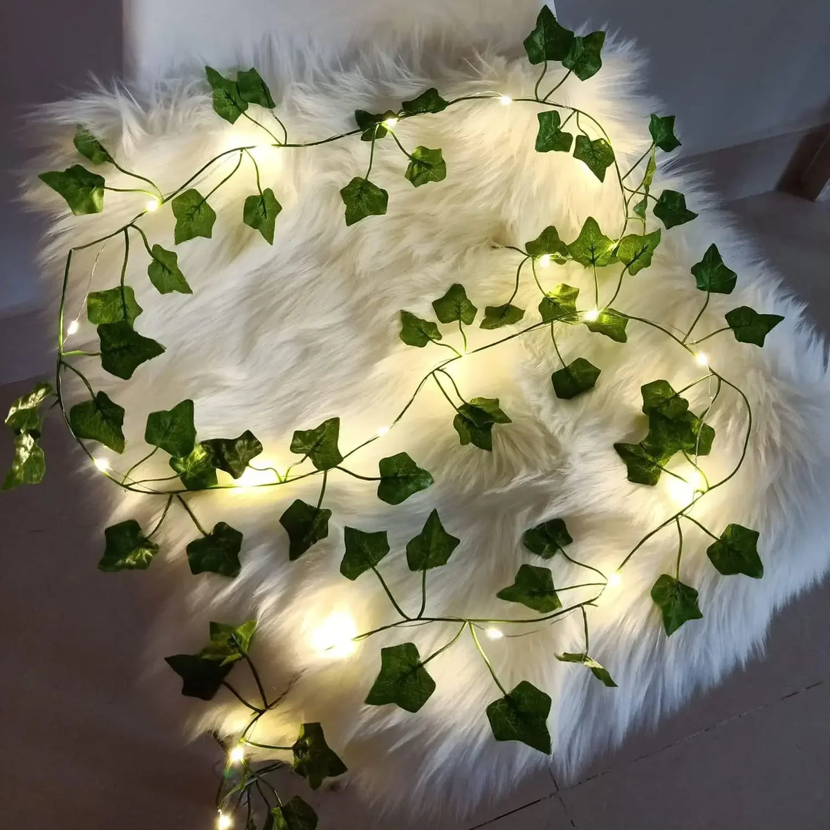 2M LED Artificial Green Vine String Lights | Wedding & Home Decor