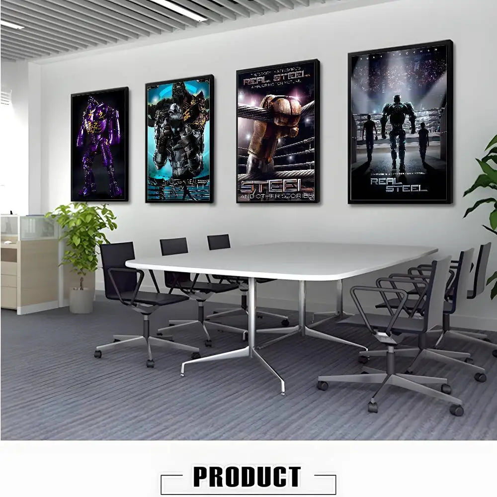 Real Steel Movie Poster – HD Waterproof Wall Art Décor