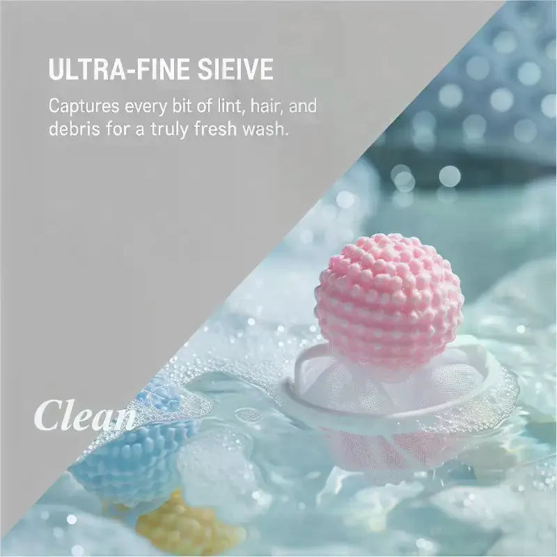 Reusable Washing Machine Lint Catcher & Hair Filter Balls