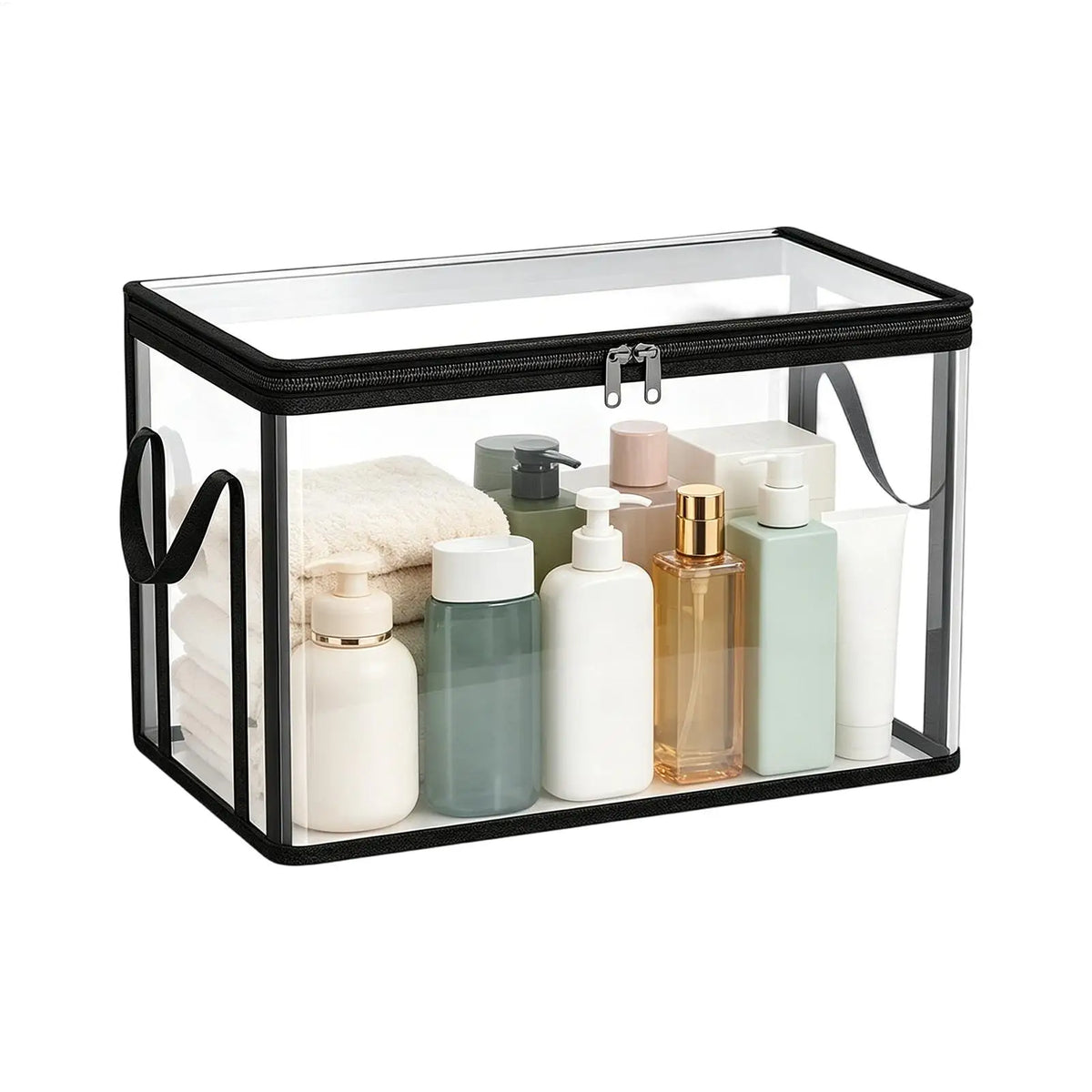 Book Storage Box Clear Stackable Large Capacity Containers