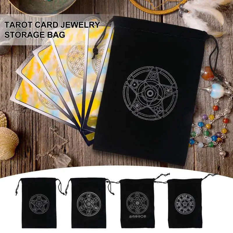 Tarot Card Holder Pouch Storage Special Bag Mysterious Black Magic