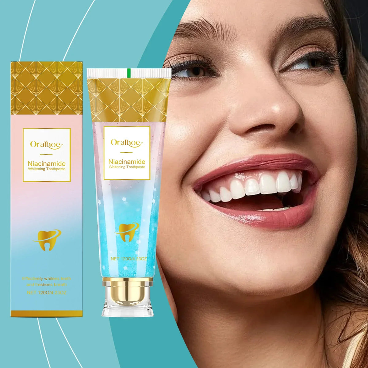Oralhoe Niacinamide Whitening Toothpaste | Plaque & Stain Removal