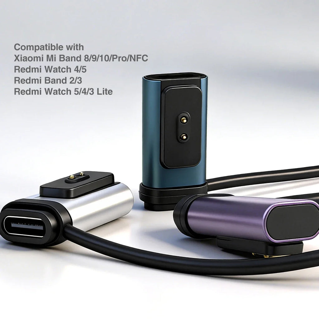 USB-C Adapter for Xiaomi Band 10/9/8 & Redmi Watch 5/4 Charger