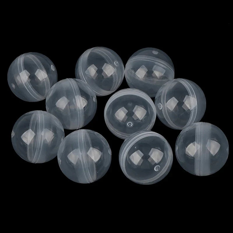 28- Can Open Transparency Plastic Capsule Toy Surprise Ball Tiny