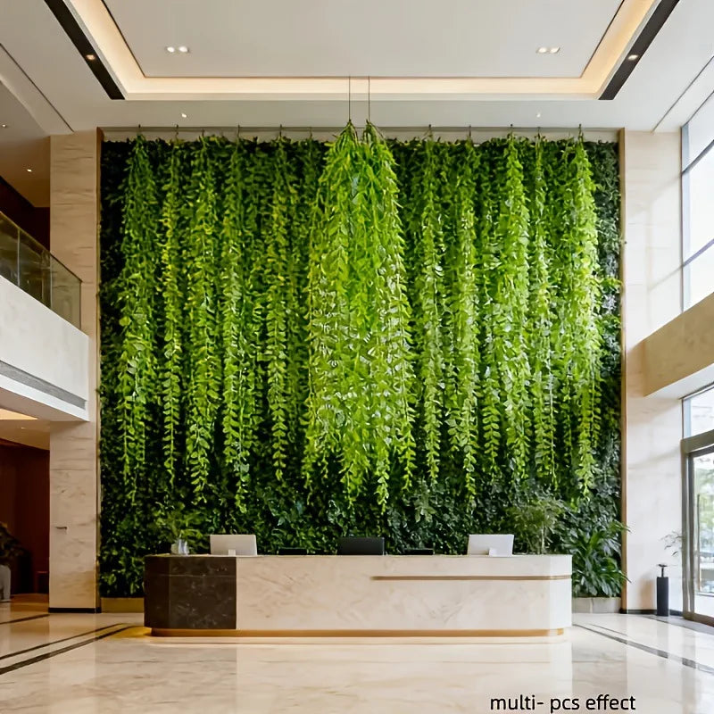 200pcs Artificial Willow Leaf Hanging Vine – Faux Greenery Décor