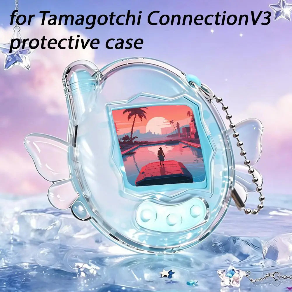 Clear Shockproof Case for Tamagotchi Connection V3 | PC Cover