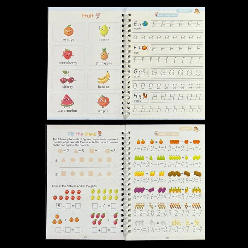 Sank Magic Practice Copybook Pen Preschools Kids Calligraphy English
