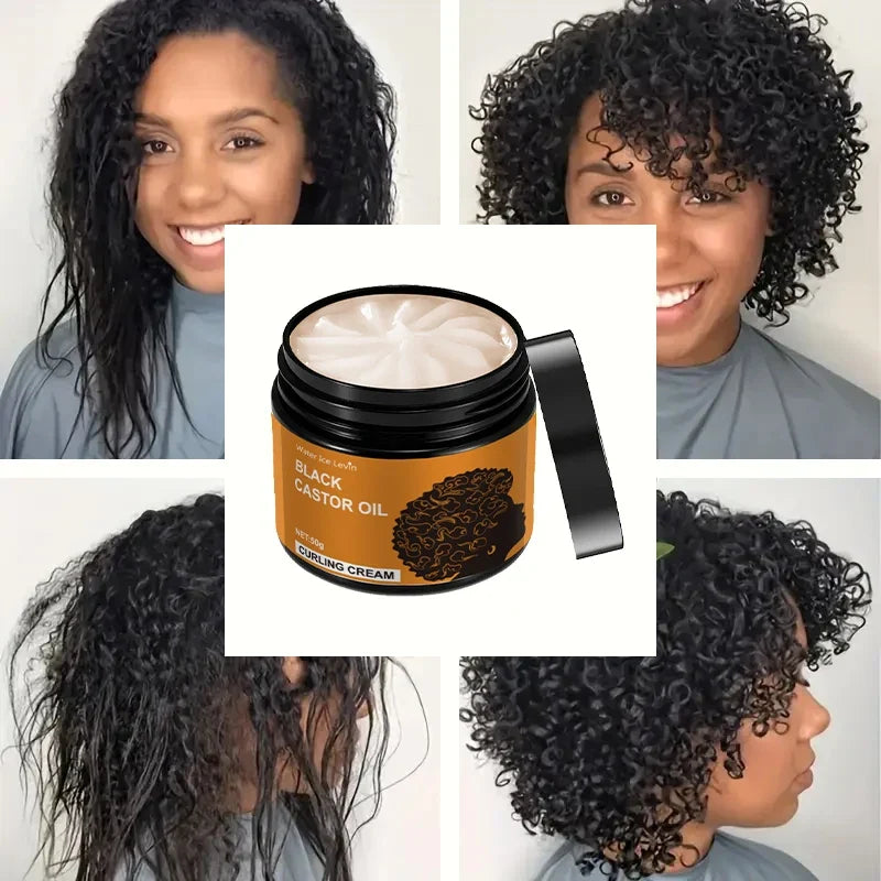 Black Castor Oil Curl Cream – Frizz-Free Moisturizing Curls