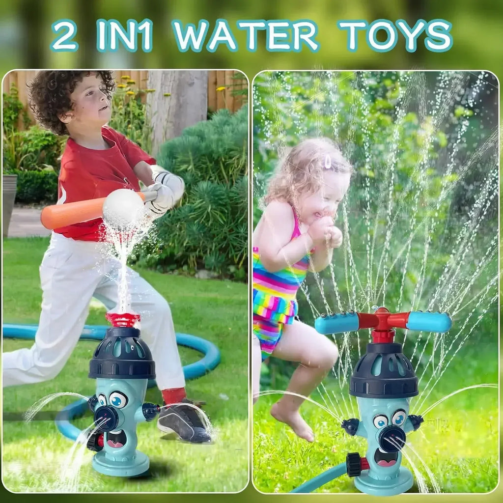 Kids Water Sprinkler Baseball Toy | Rotating Outdoor Spray