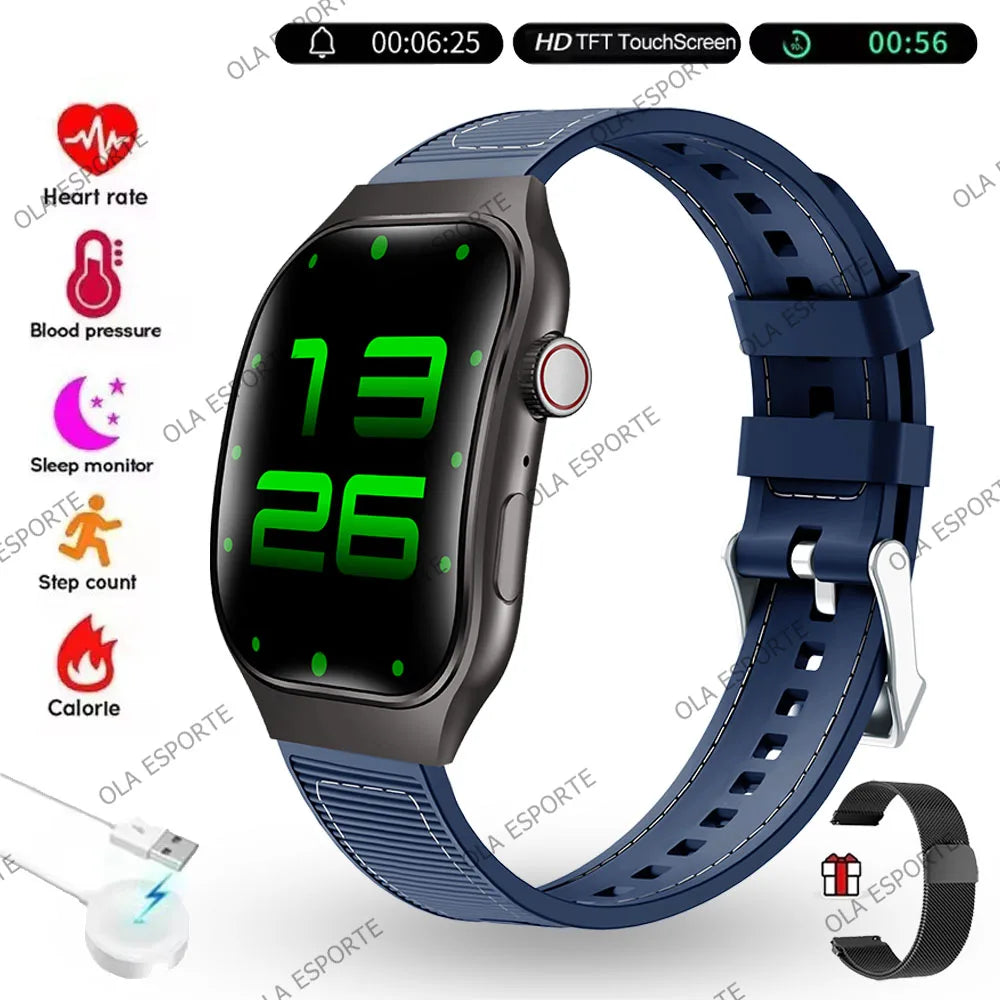 Ola Esporte HW12 Smartwatch 2.01" HD Bluetooth Call Fitness Tracker