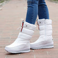 Women's Plush Mid-Calf Snow Boots – Warm Non-Slip Winter Boots