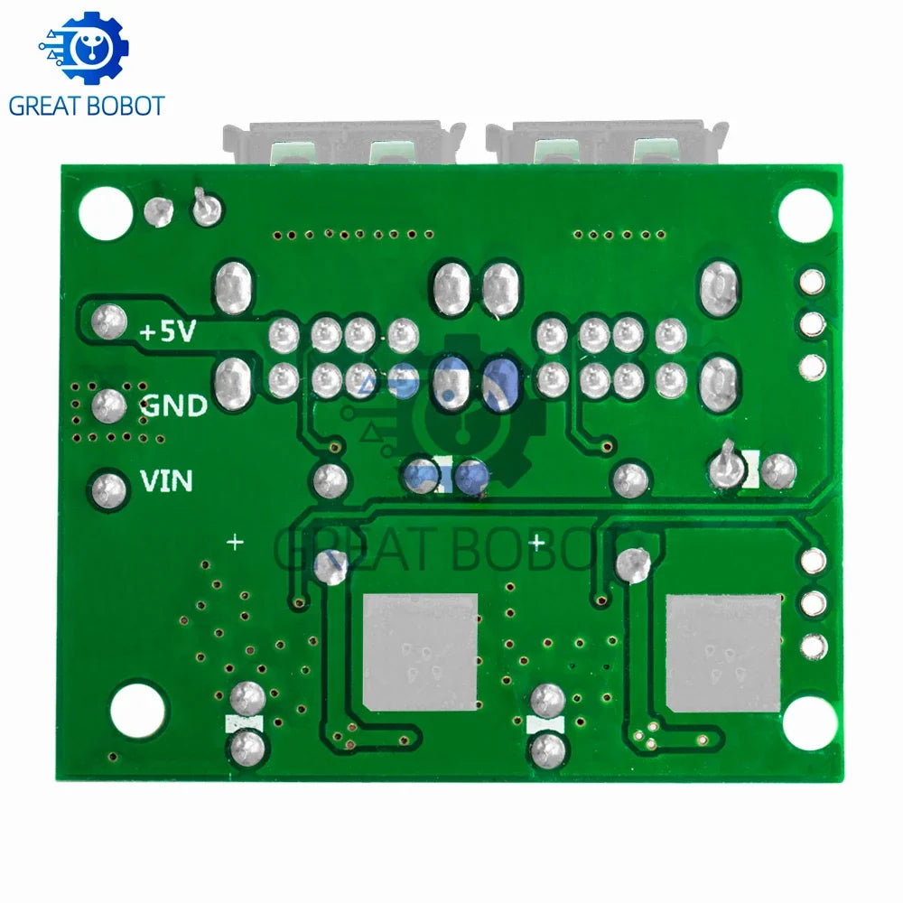 4-Port USB Step-Down Converter Board DC 12V/24V/40V to 5V 5A