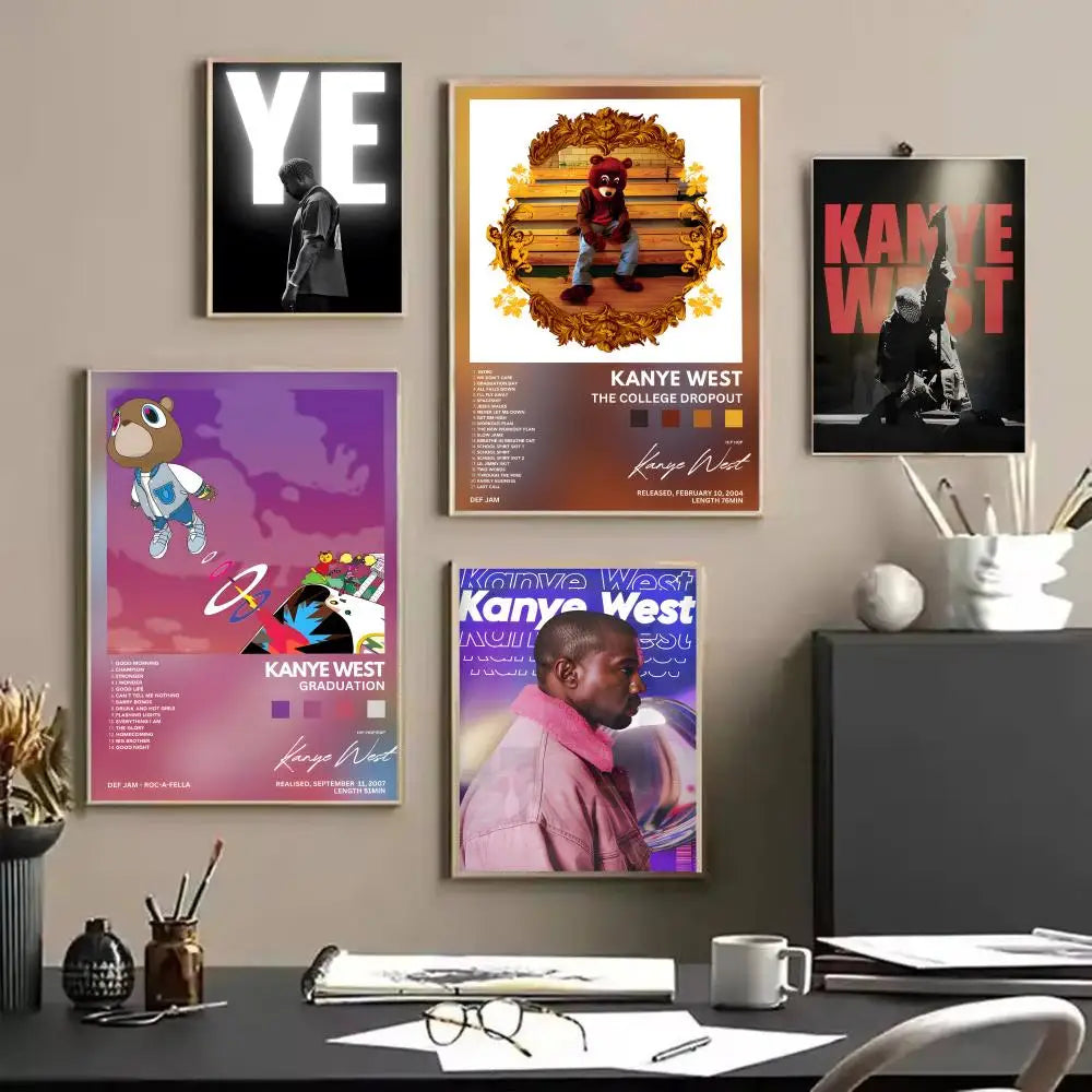 Kanye West Canvas Wall Art – Frameless HD Print Poster