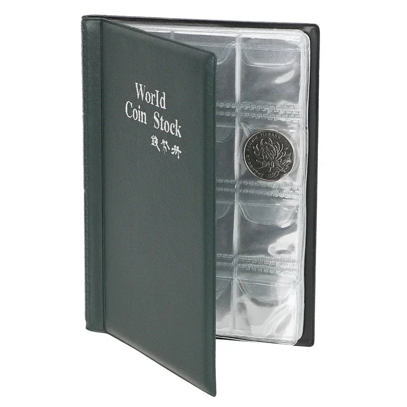 120-Pocket Coin Collection Album Book | Coins & Tokens Organizer
