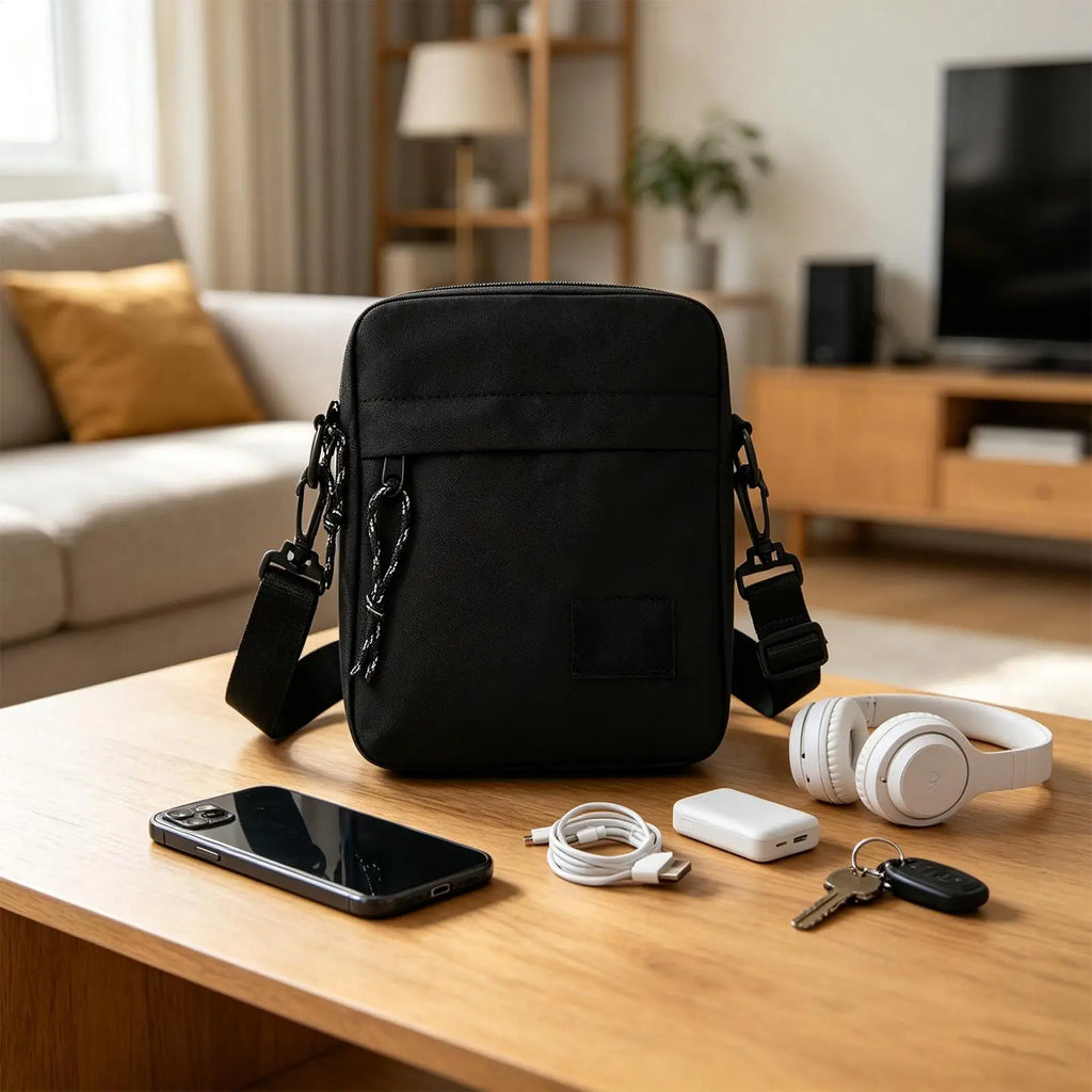 Men's Compact Shoulder Sling Bag | Travel, Gym & Daily Use