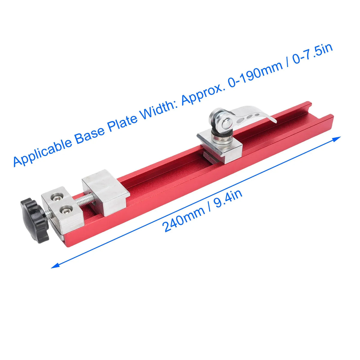 Cutting Machine Base Guide Woodworking Adjustable Plate Clamp Tool 4