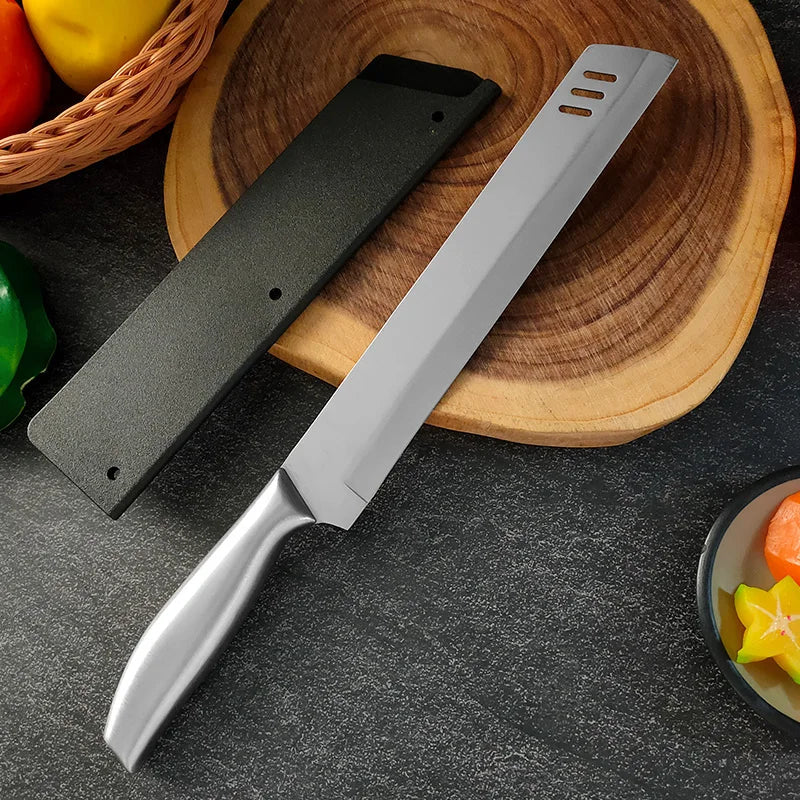 InLeung Large Stainless Steel Fruit Chef's Knife with Sheath