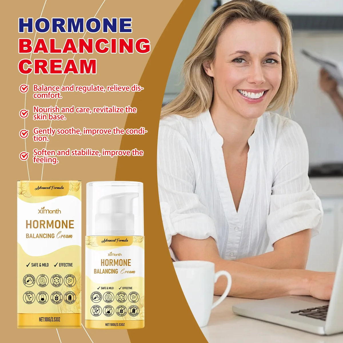 Hormone Balancing Cream for Women | Menopause Relief Skin Care