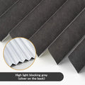 Self-Adhesive Pleated Blinds | Half Blackout Window Shades