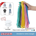 10-Pack Nylon Elastic Bands with Button Hole | Clothes Organizer