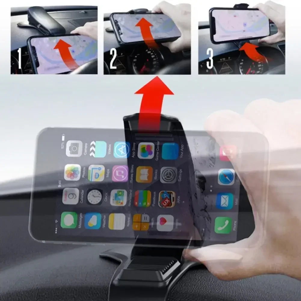 Rotatable Car Dashboard Phone Mount – Universal GPS Holder