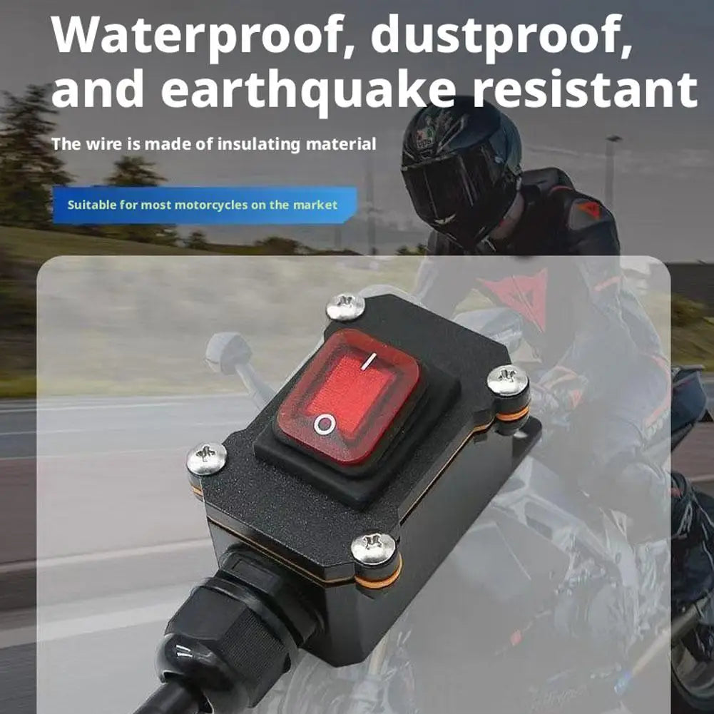 Motorcycle Battery Kill Switch – Waterproof 12V/24V Power Cut Off