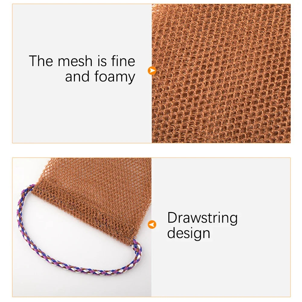 Exfoliating Back Scrubber African Net Bath Cloth 3pc – Men & Women