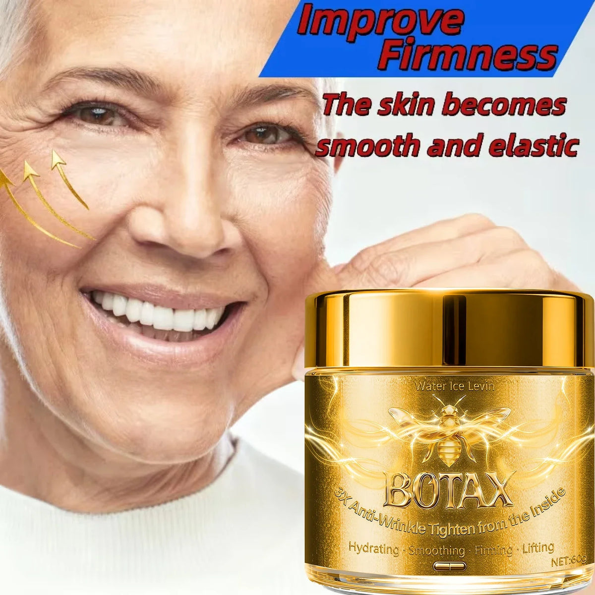 Bee Venom Anti-Aging Face Cream – Hyaluronic Acid & Retinol