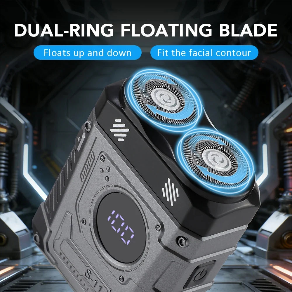AFDEAL Mini Electric Shaver for Men – USB Rechargeable Travel Razor