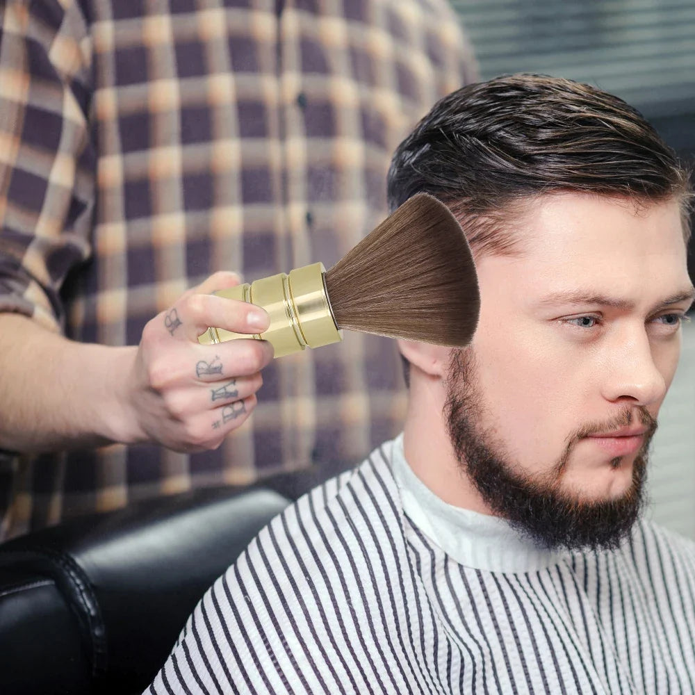 Soft Barber Neck Duster Brush – Salon Hair Sweeping Tool