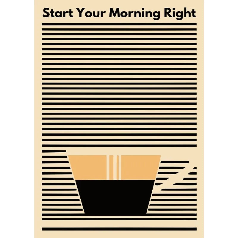 "More Espresso" Funny Coffee Quote Canvas Kitchen Wall Art