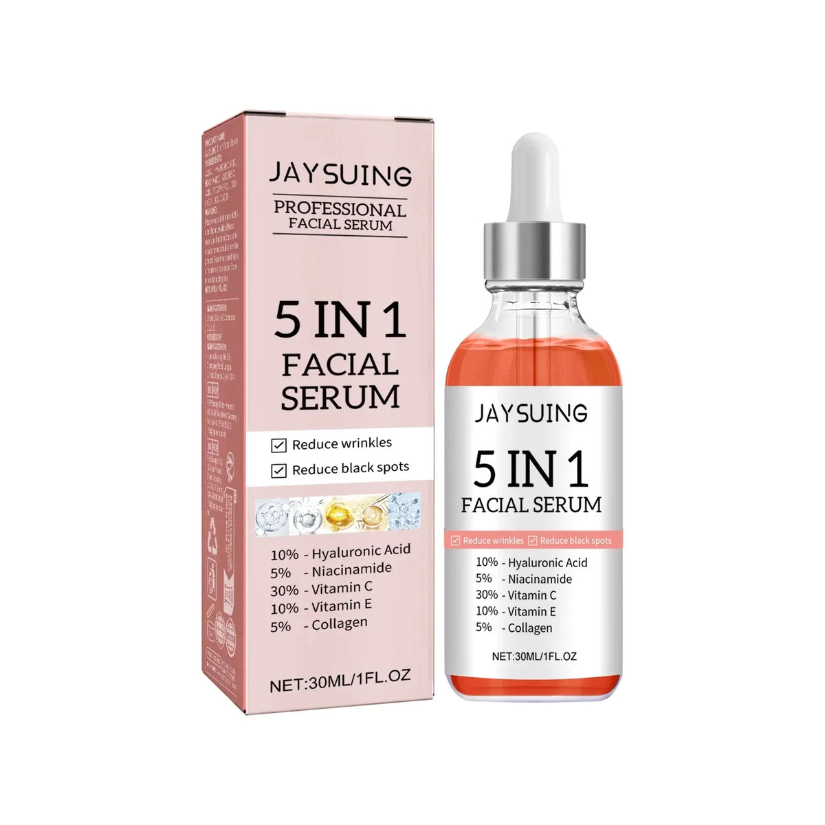 1 2 Facial Serum Fade Fine Lines Firming Skin Shrink Pore