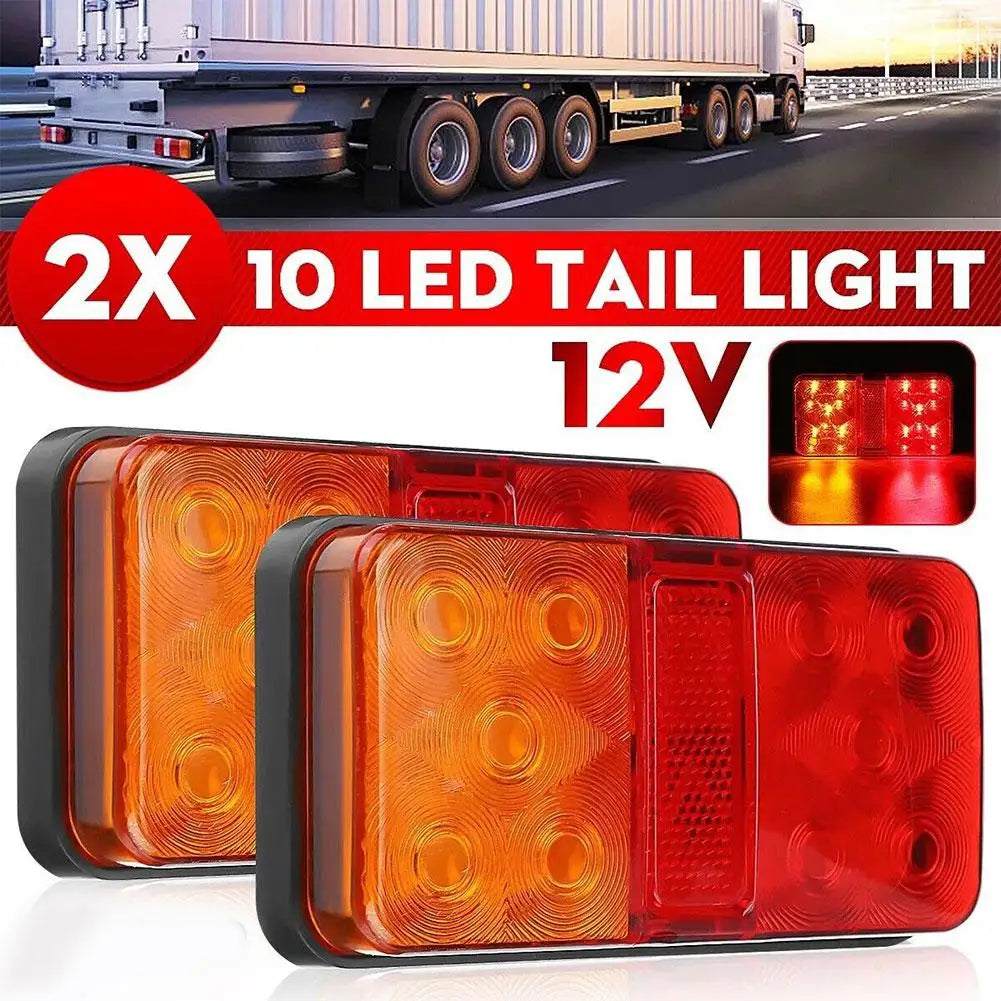 12V 24V 12-80V LED Truck Tail Lamp Taillight Turn Signal Indicator
