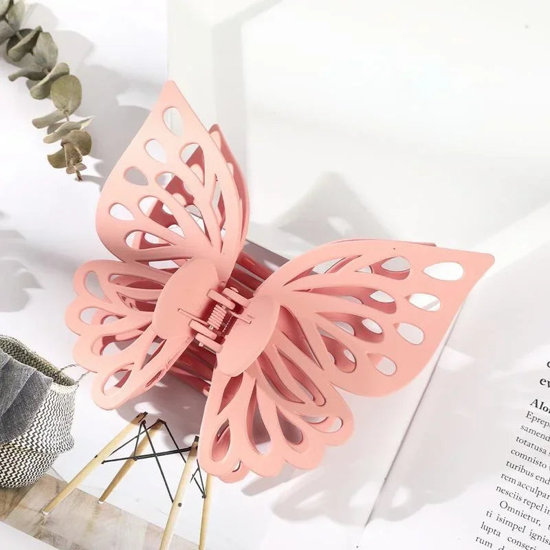Large Hollow Butterfly Hair Claw Clip – Korean Fairy Style