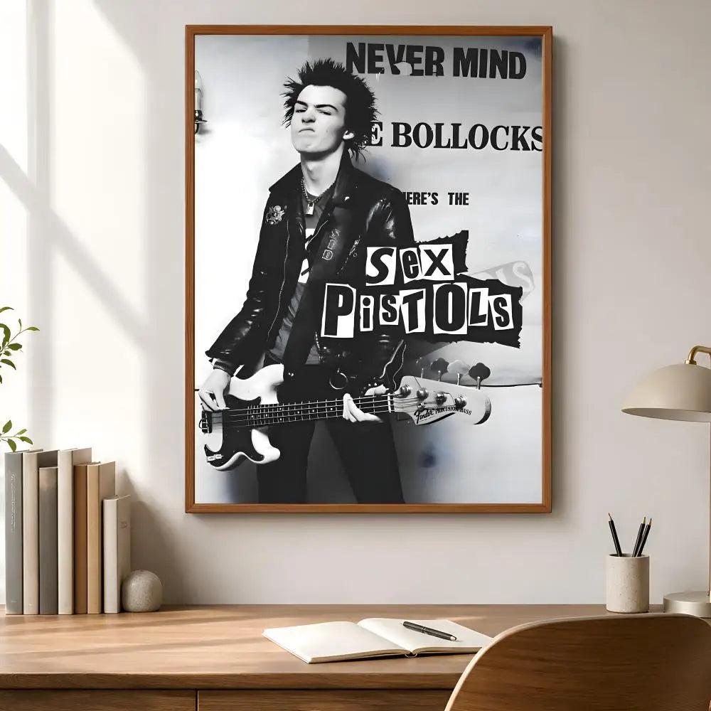 Sex Pistols Waterproof PVC Wall Poster – Peel & Stick HD Art