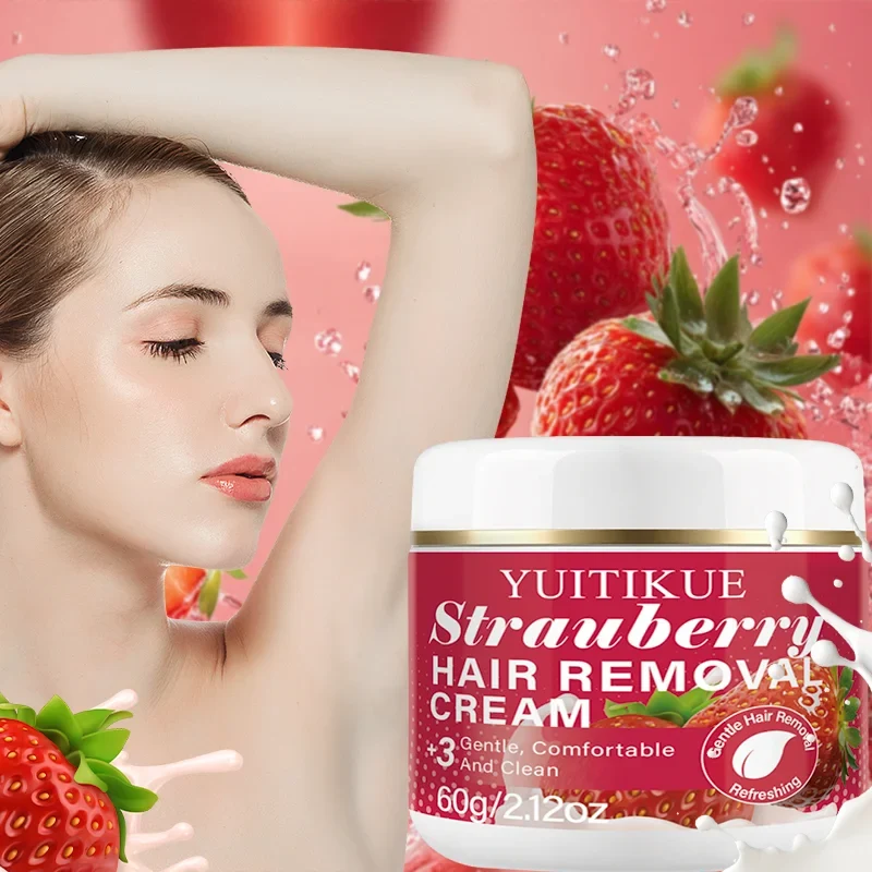 YUITIKUE Strawberry Hair Removal Cream – Gentle & Sensitive