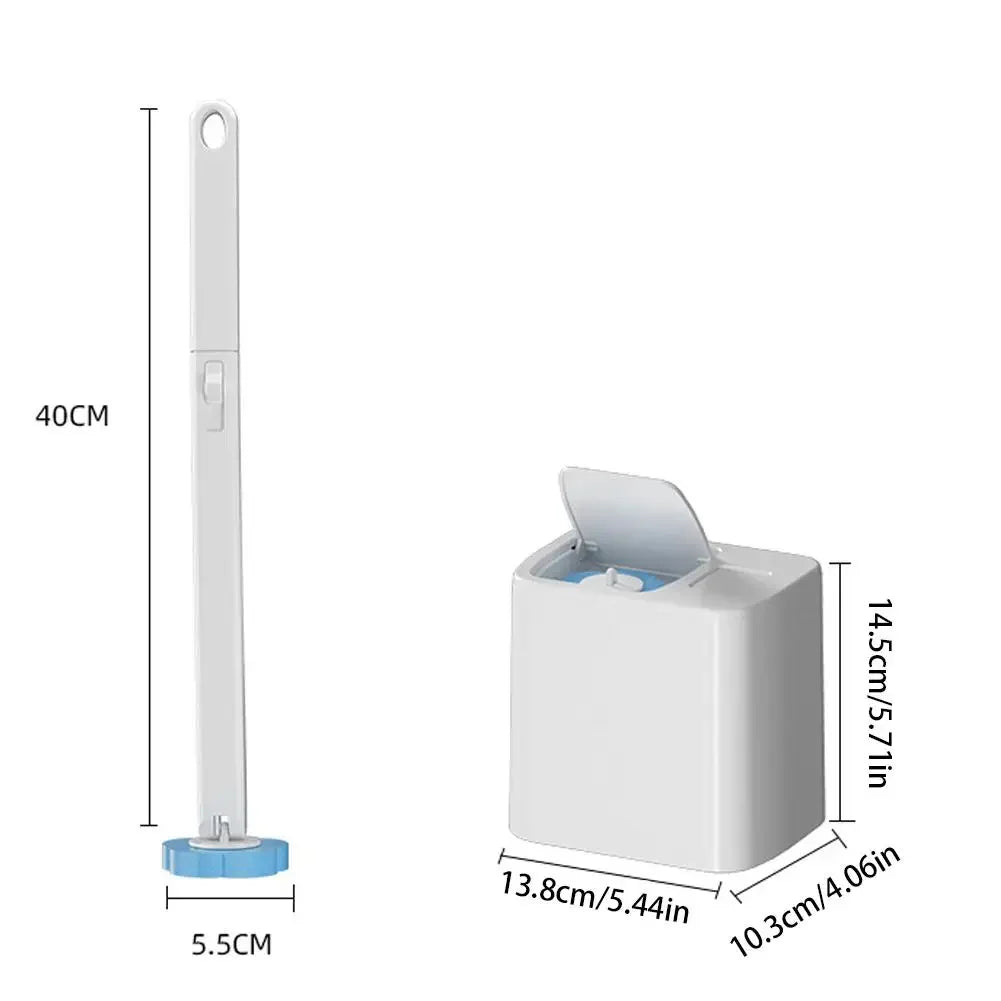 Integrated Toilet Brush Automatic Clamshell Clean Base Disposable